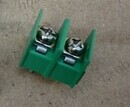 Terminal block 7 62-2P Barrier terminal Assemblable terminal Green terminal block