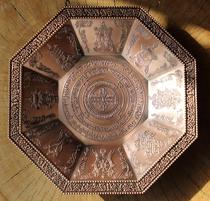 Tibetan-style supplies for Buddha supplies fruit plates aluminum alloy Lotus Buddha former home Guanyin Wealth God supply plate for disc compassion