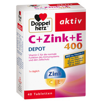 Germany Doppelherz double heart VC Vitamin E zinc antioxidant