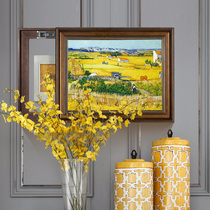 The meter box decorative painting may be push-pull distribution box occlusion switch box van Gogh wheat restaurant bedroom switch Pictures