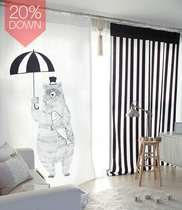 Aika Love Korean Curtains Strip Bedroom Bedroom Finished Curtains