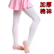 Satty Saiwei girls pantyhose cotton spring and summer thick dance socks white childrens leggings socks Ballet Socks