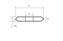 V-groove saw blade angle saw blade Special-shaped saw blade customized