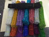 100 golden onion Strip Strip 19 color optional flash twist stick sequin hair strip cheap factory direct