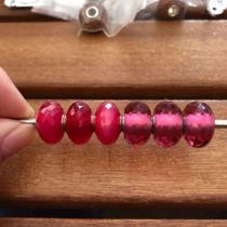 Danish designer brand left pink chalcedony right pink crystal high quality left color is optimized