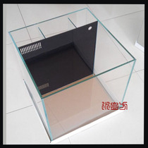 Back filter sea tank Jinjing ultra-white fish tank Living room small desktop lazy free water change intelligent ecological aquarium goldfish