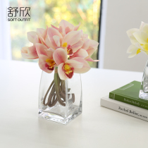American Cymbidium imitation flower decorative flower fake flower set sink living room dining table tea table floral vase decoration