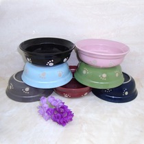 10 ceramic pet dish cat food bowl dog food basin creative cat and dog pet drinking bowl supplies
