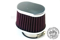 Retro modified air filter air filter Oval straight head classic retro motorcycle large flow air filter mushroom head Universal