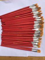 Red rod nylon lint-free oil painting brush watercolor gouache goule pen industrial paint brush tracing line brush