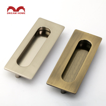 1132 secret handle handle drawer cabinet door sliding door inner buckle stainless steel brushed zinc alloy material