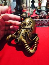 Orgema classic game radiation helmet bronze dragon small dragon precision model metal hand-made spot