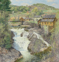 K184 (USA) Willard Leroy Metcalf Oil Painting Online Gallery