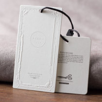 Clothing tag custom-made high-end womens hangtag custom clothes logo tag custom printing free design