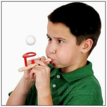 Blowing ball toys exported to Italy childrens wooden toys nostalgic floating floating ball magical magic blowing ball