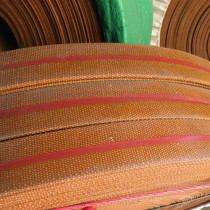 Flat tape Canvas conveyor belt Yellow rubber industrial conveyor belt Flat belt hoist belt drive belt