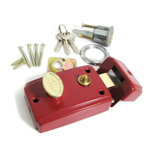 Zhengye old-fashioned door lock 708 single tongue wooden door lock External door lock Aisle lock open door lock Channel lock