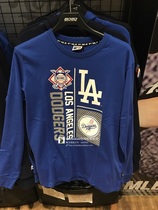 Taiwan SF straight hair MLB Dodgers autumn new cotton round neck pullover mens long-sleeved T-shirt