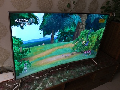 Haier/海尔 LQ55H31 55英寸4K超高清全面屏曲面智能LED电视50 60