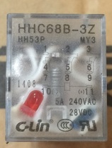 C- Lin Xinling small relay HHC68B-3Z (HH53PMY3) with light AC24V 11 feet in stock