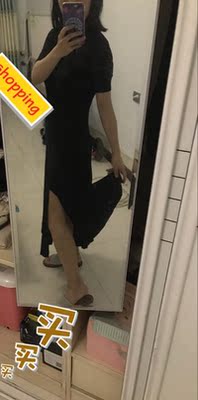 莫代尔面料细腻柔软，侧开叉又增添了一点别致。喜欢！