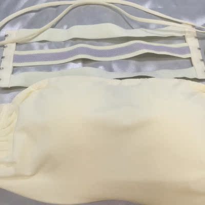 内衣承托效果相当不错，托得起胸部，聚拢效果挺不错的，面料质感细腻，触感蛮舒适的，穿戴久了也不会勒着难受，炒鸡喜欢这款的，我这种看颜值的外观党不多想先赞下店家，抹胸面料挺柔软，无钢圈的奏是舒服，奏是自然，内衣下围松紧度合适不会勒，后背带还能防滑，没穿过侧扣的这种，穿着还是蛮舒适的，没什么束缚感，抹胸的聚拢效果还行，搭配的挂脖带甚是讨喜啊，可以搭配好多的衣服，客服小姐姐服务热情也到位，不懂的都有详细说明，以后常来光顾是肯定的了。