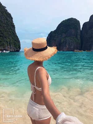大尺度泳衣买家秀来一波！这次泰国甲米之行被好多朋友都夸到这件白色仙仙的泳衣照！美美美～～～我觉得更适合我们这种小胸妹子额