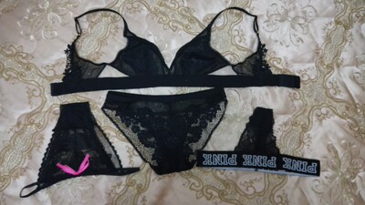 第一次尝试全黑系内衣，感觉要被自己迷倒了