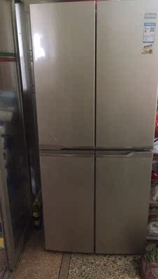 Homa/奥马 BCD-403DH/B冰箱双开门变频 十字对开家用薄四开门冰箱