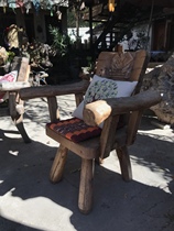 Yunnan Lijiang old wood armchair carved version of the master chair original ecological solid wood furniture