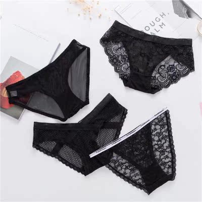 买的是这套款式的内裤，到货速度很快，穿上舒服并且性感，是我喜欢的那种，价格实惠！