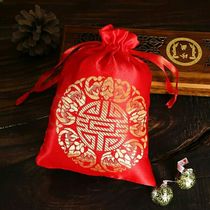 Buckle bag bag bag purse couples hair wedding ceremony Chinese wedding props supplies embroidery small cloth bag