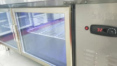 劲福冷藏工作台冰柜保鲜操作台平冷展示柜商用冰箱冷柜水吧奶茶店