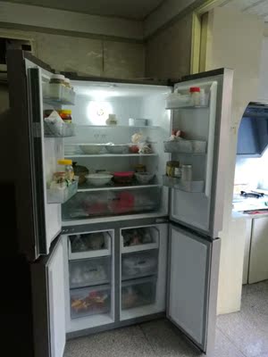 Midea/美的 BCD-440WTPM(E)十字对开门电冰箱超薄无霜四开门家用