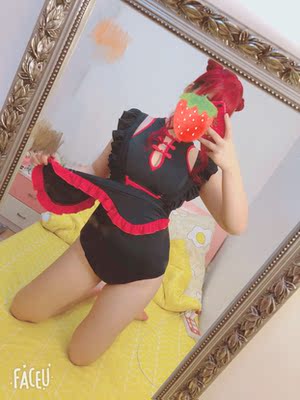 超可爱啊！！！穿上围裙像中华小厨娘，不穿围裙又有一种旗袍风的感觉！