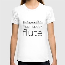 French design girl T-shirt is I say flute Guillaume Jouis