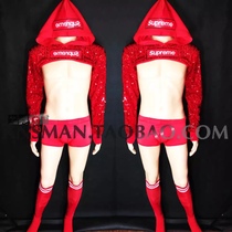 Bar nightclub foreign DS GOGO Christmas New Year red tide brand theme party sexy performance costume