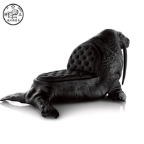 Maximo Riera designer animal skin seat creative FRP seal sofa chair Nordic chair