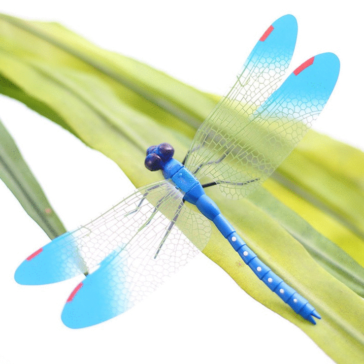 包邮3d蜻蜓立体墙贴卧室儿童房橱窗实体店展台装饰品大号仿真蜻蜓_7折