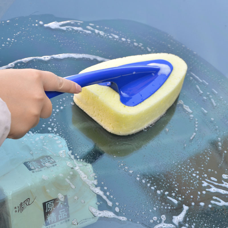 japanese household car wash special sponge brush car with strong decontamination sponge high-density car cleaning tool