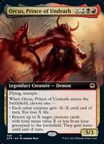 Slow Dragon Card Magic: The Gathering English Flash Record of the Forgotten Realms Orcus Prince of Death Expanded Art