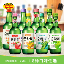 South Koreas original imported shochu first drink first drink 360ml original flavor 3 bottles free wine glass low-alcohol wine preparation wine