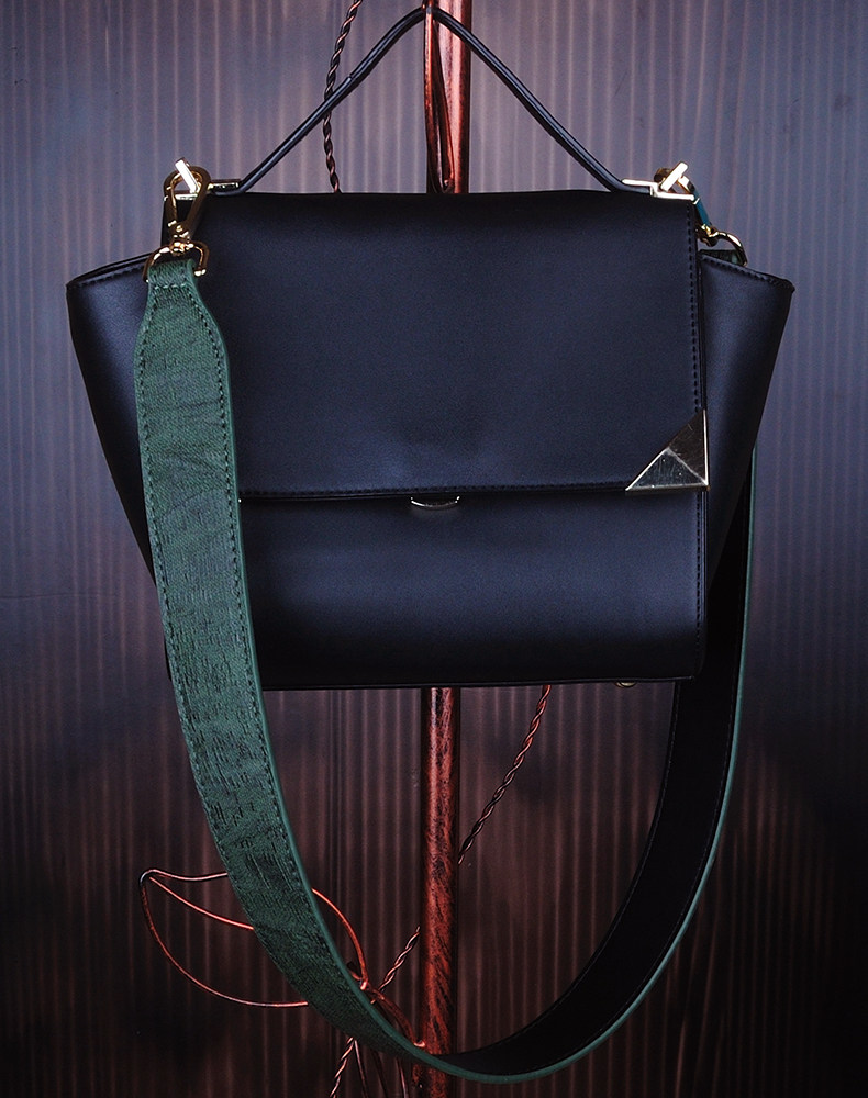 宽肩带撞色单肩带女士包包肩带花朵百搭拼色加宽包带diy配件带子