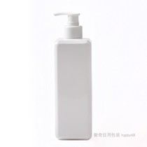 500ml shampoo bottle white square lotion bottle brown black blue green transparent PET bottle 28 teeth caliber packaging material