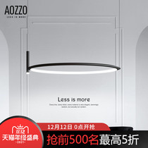 Nordic minimalist restaurant chandelier 2021 new dining table bar lamp modern simple industrial wind hanging line lamps