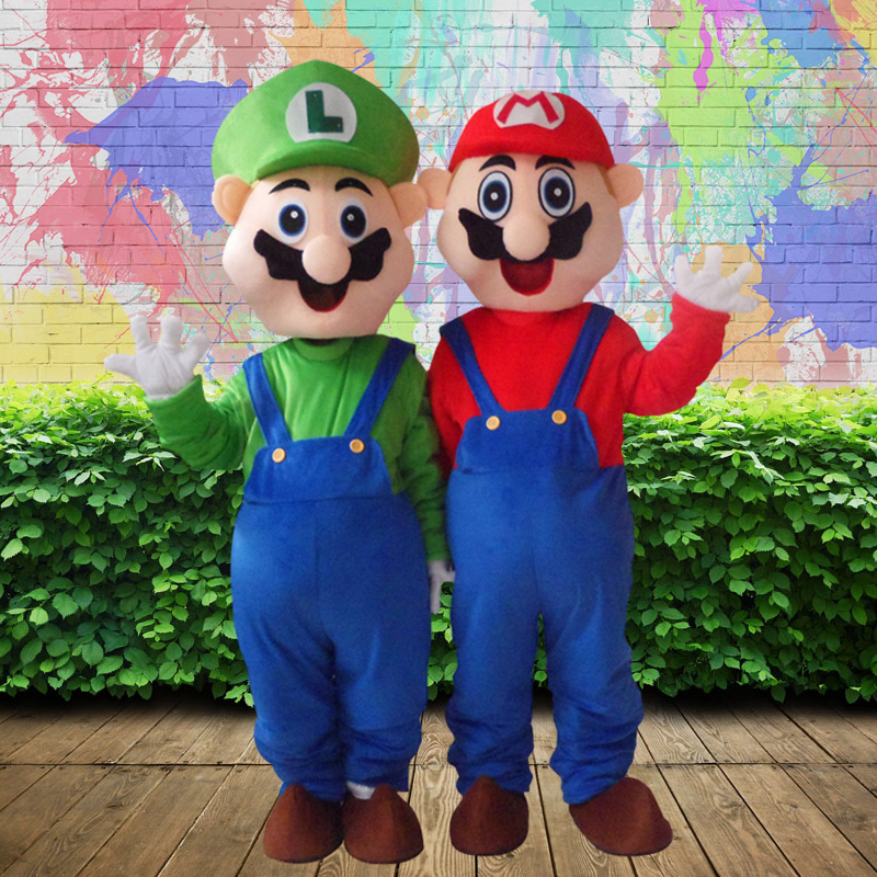 Mario Super Mario cartoon doll costume walking costume cartoon performance props doll doll headgear