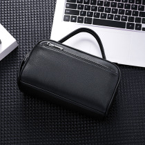 2021 new trendy mens clutch leather casual mens bag handbag soft leather cowhide large capacity horizontal handbag