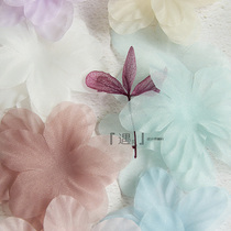 Fairy DIY three-dimensional pressure Zou Ogen yarn flower petals hand-decorated flower wedding dress veil accessories