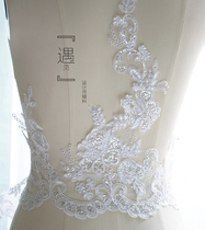 Lace accessories handmade DIY car strands lace clothes hat decoration accessories sequins lace wave lace