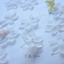Three-dimensional pressing Zou half-through gauze wedding dress accessories head yarn decorative flowers diy hot flower material petals